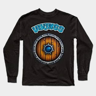 3D Viking's Shield Long Sleeve T-Shirt